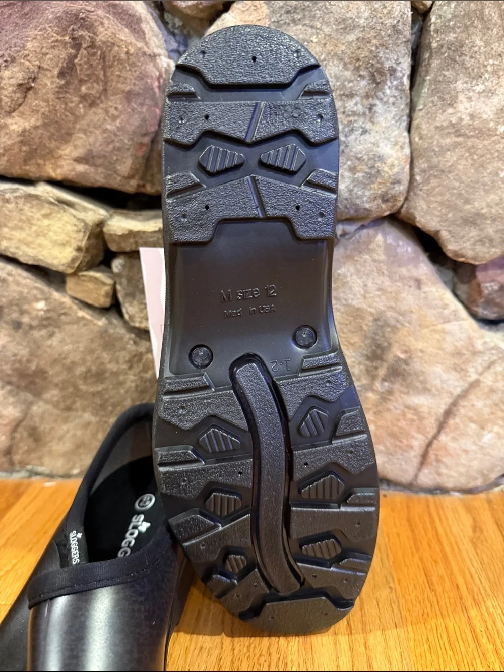 Sloggers Men’s Black Waterproof Slip-On Loafers Size: Mens 12